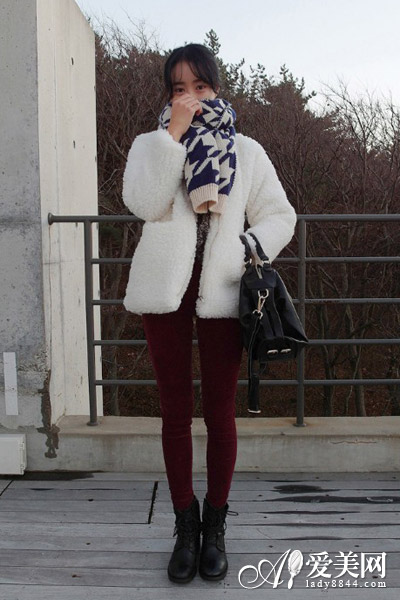 大衣+围巾的各种围法 瘦脸&保暖