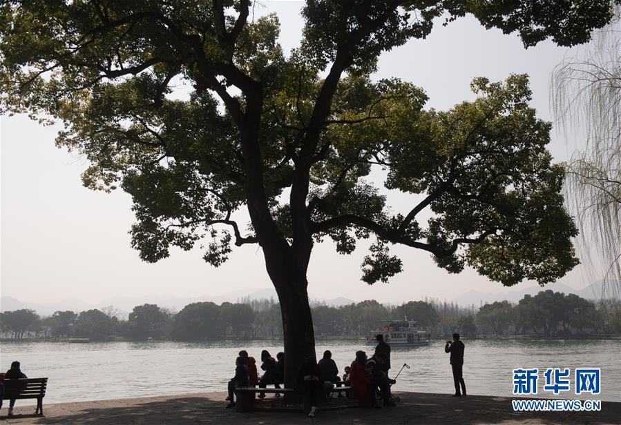 西湖:暖风熏得游人醉