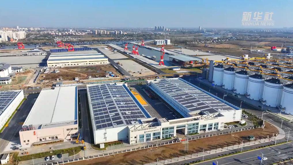 江苏淮安：无人机破解港区物流难题 低空经济展现多重实效