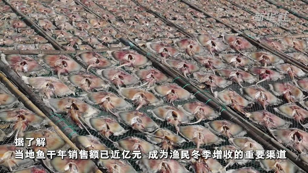 江苏赣榆：晒出冬日的“舌尖鲜味”