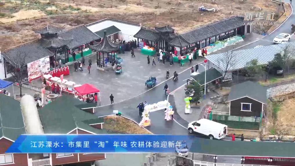 江苏溧水：市集里“淘”年味 农耕体验迎新年