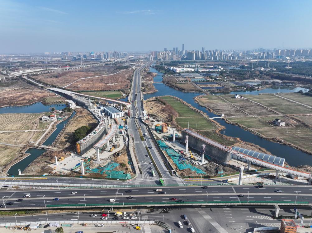 高铁苏州北站快速联络道项目建设进展顺利