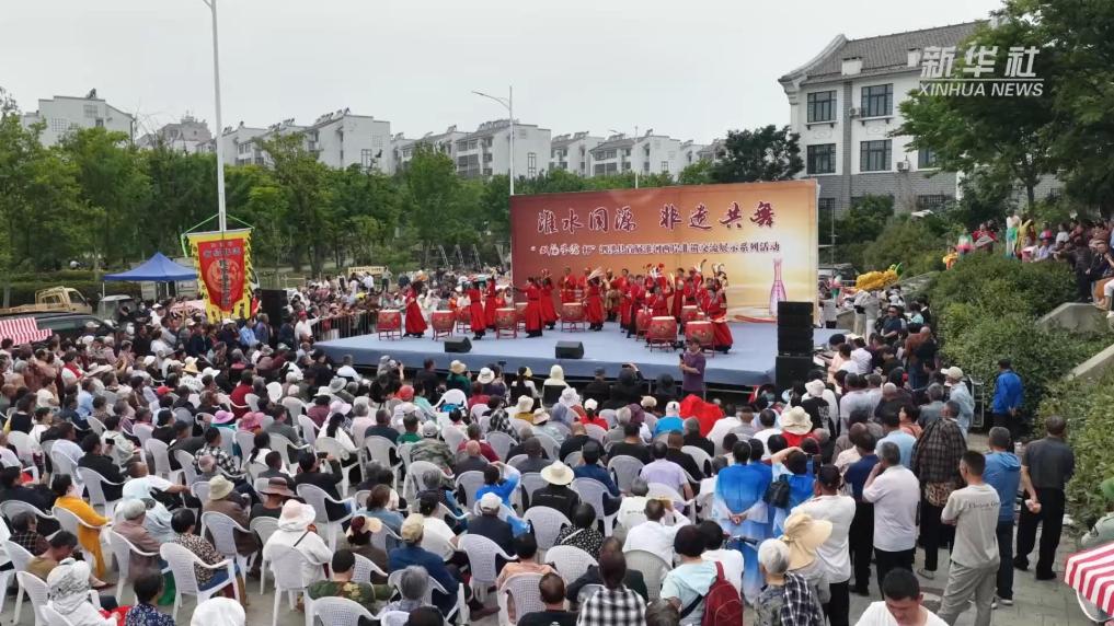 江苏泗洪：淮河两岸 非遗共舞