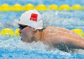 全国冠军赛：上海选手王舟获得男子200米蝶泳冠军