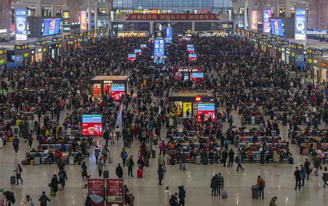 長三角鐵路迎來春節前客流高峰